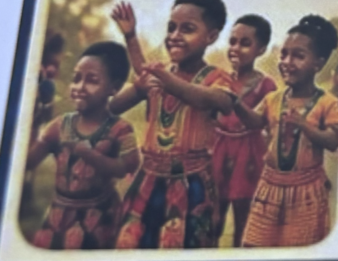 Children in African attire