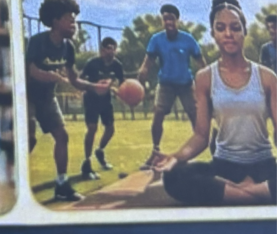 Youth playing sports and practicing wellness